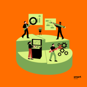 Automated STR Operations Scalable Workflows - SmartRentals.AI A clean diagram showing a central automation hub connected to various property portals, with glowing sync lines indicating real-time, error-free data flow between calendars and guest inquiries.