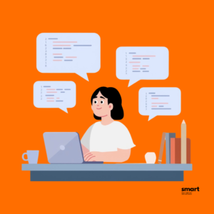 Automated Guest Communication - SmartRentals.AI Smartphone interface showing Smart Rental Automation for guest messaging and check-in instructions.